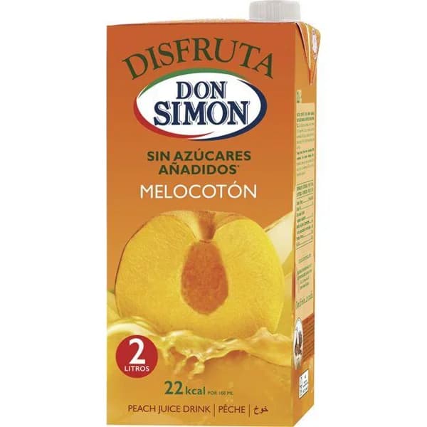 Néctar de melocotón DON SIMON Disfruta, brik 2 litros - 2 l - Imagen del producto en Findit