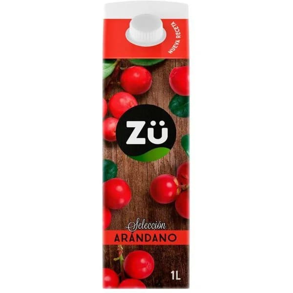 Bebida de arándano rojo ZÜ, brik 1 litro - 1 ud - Imagen del producto en Findit