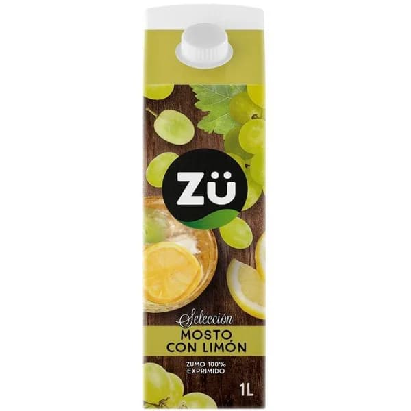 Mosto con limón ZÜ, brik 1 litro - 1 ud - Imagen del producto en Findit