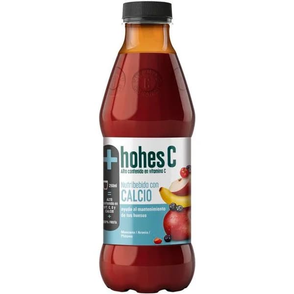 Nutribebida multifritas con calcio HOHES C, botella 1 litro - 1 ud - Imagen del producto en Findit