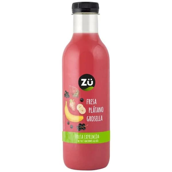 Zumo de fresa y plátano ZÜ, botella 750 ml - 1 ud - Imagen del producto en Findit