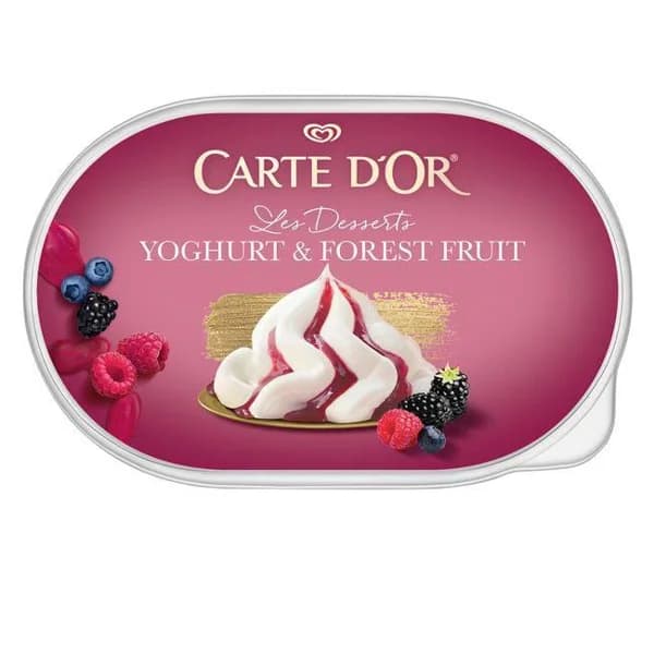 Helado de yogur Forest Fruits CARTE D'OR, tarrina 480 g - 0.48 kg - Imagen del producto en Findit