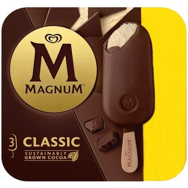 Helado classic MAGNUM, 3 uds, caja 237 g - 0.24 kg - Imagen del producto en Findit