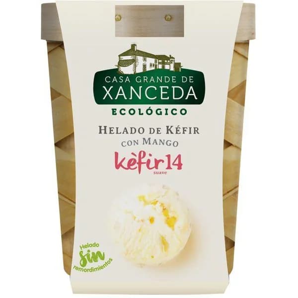 helado kefir con mango CASA GRANDE XANCEDA, tarrina 500 ml - 1 ud - Imagen del producto en Findit