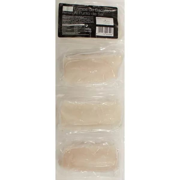 Lomos de bacalao al punto de sal LA SIRENA, bandeja 500 g - 0.5 kg - Imagen del producto en Findit