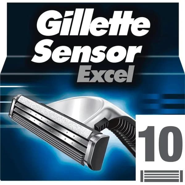 Cargador de afeitar GILLETTE SENSOR EXCEL, pack 10 uds - 10 ud - Imagen del producto en Findit