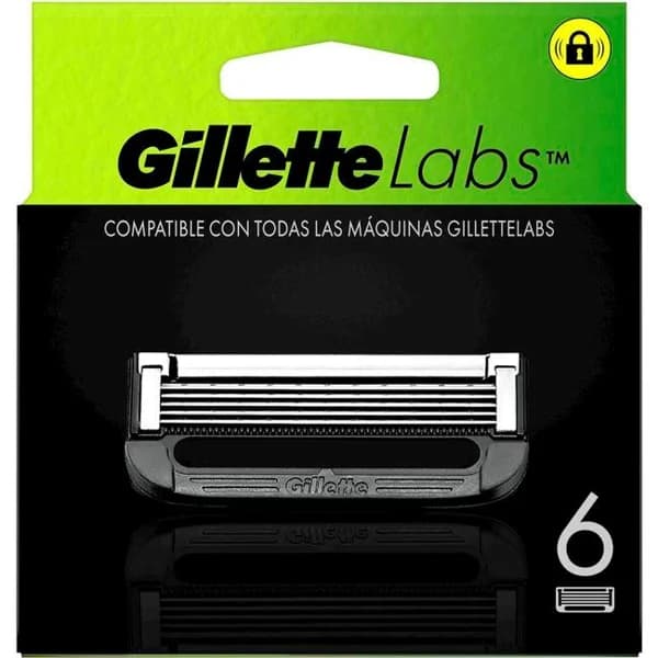 Cargador de afeitar GILLETTE LABS, caja 6 uds - 1 ud - Imagen del producto en Findit