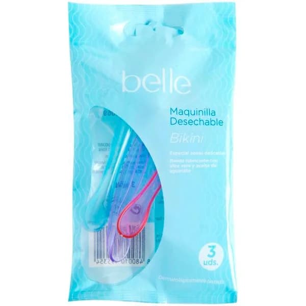 Maquinilla desechable depilación bikini belle, pack 3 uds - 3 ud - Imagen del producto en Findit