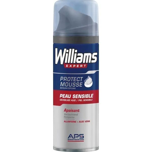 Espuma piel sensible WILLIAMS, spray 200 ml - 0.2 l - Imagen del producto en Findit