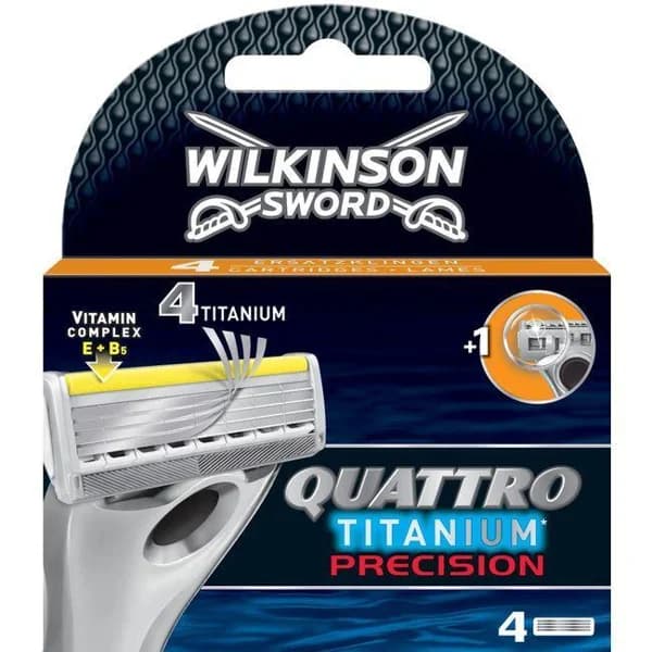Cargador de afeitar WILKINSON Quattro Titanium, pack 4 unid. - 1 ud - Imagen del producto en Findit