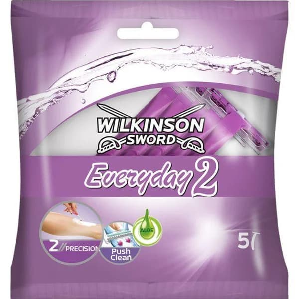 Maquinilla desechable everiday 2 WILKINSON, pack 5 uds. - 1 ud - Imagen del producto en Findit
