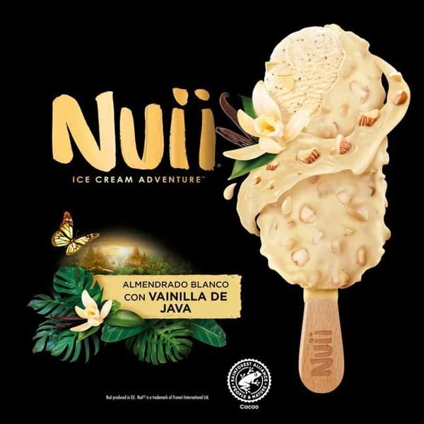 Helado almendrado blanco de vainilla NUII, caja 90 ml - 0.09 l - Imagen del producto en Findit