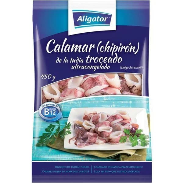 Calamar troceado ALIGATOR, bolsa 450 g - 1 ud - Imagen del producto en Findit