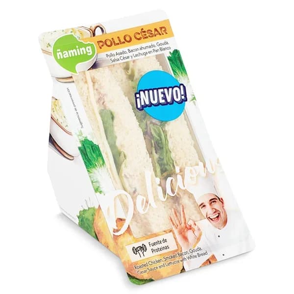 Sándwich con pollo César Ñaming bandeja 200 g - 0.2 kg - Imagen del producto en Findit
