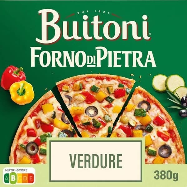 Pizza Forno Di Pietra Vegetale BUITONI, caja 370 g - 0.37 kg - Imagen del producto en Findit