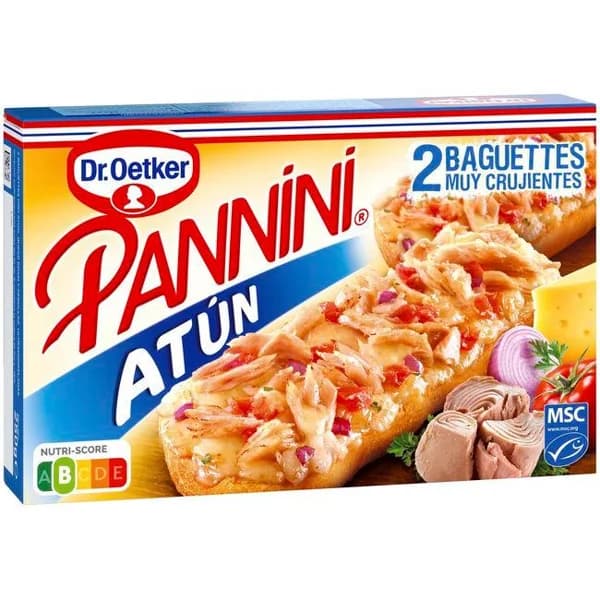 Panninis de atún DR. OETKER, pack 2x125 g - 0.25 kg - Imagen del producto en Findit