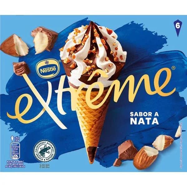 Cono de nata EXTREME, pack 6x72 g - 0.43 kg - Imagen del producto en Findit