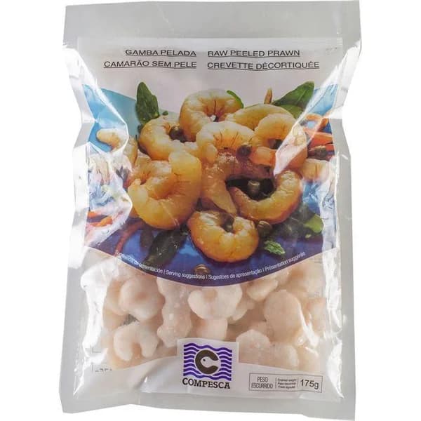 Gamba pelada calibre 70/100 COMPESCA, bolsa 175 g - 0.18 kg - Imagen del producto en Findit