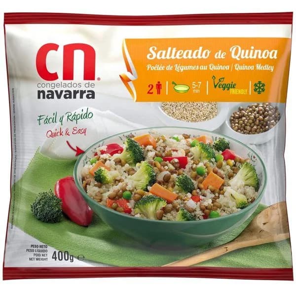 Salteado de quinoa CONGELADOS DE NAVARRA, bolsa 400 g - 0.4 kg - Imagen del producto en Findit
