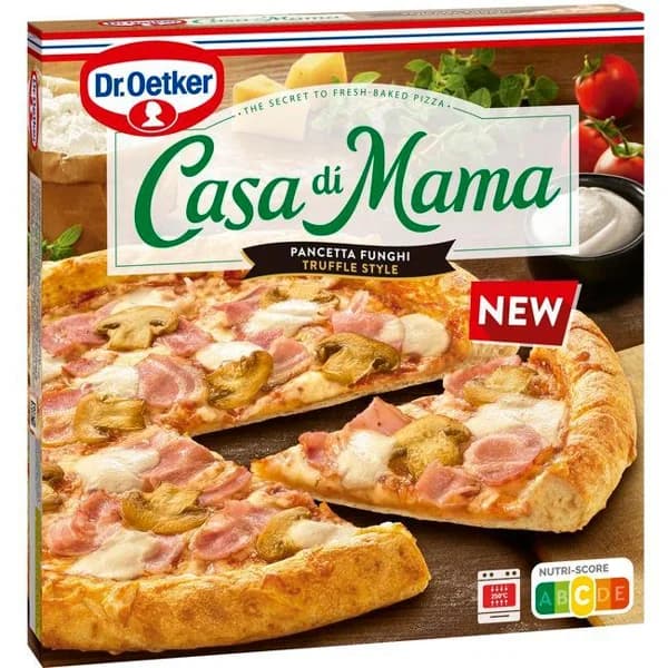 Pizza pancetta funghi truffel style DR.OETKER, caja 407 g - 0.41 kg - Imagen del producto en Findit
