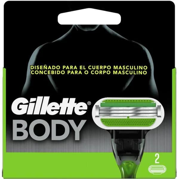 Cargador body hombre GILLETTE, pack 2 unid. - 1 ud - Imagen del producto en Findit