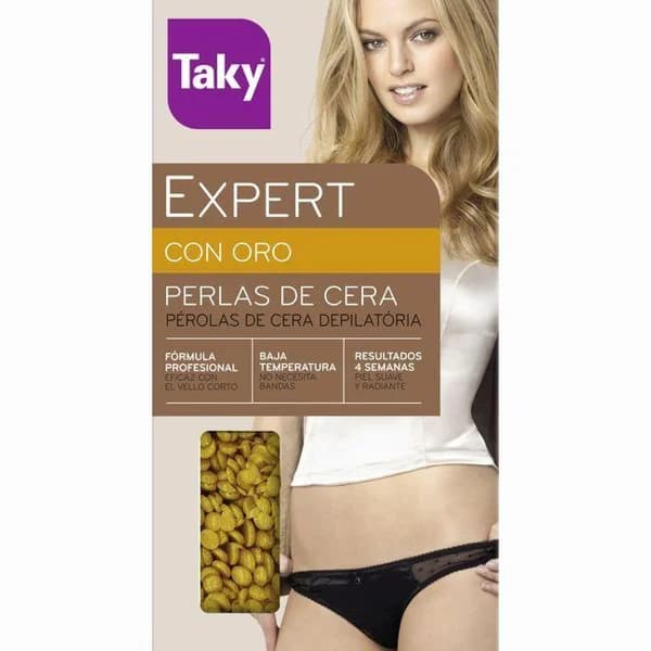 Cera depilatoria en perlas TAKY Oro, caja 200 g - 1 ud - Imagen del producto en Findit
