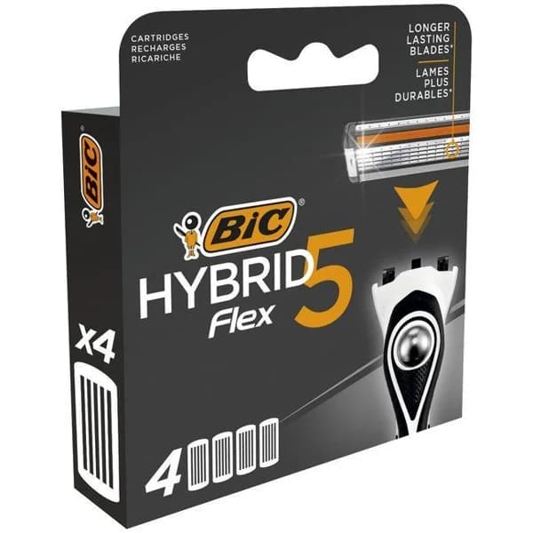 Cargador de afeitar BIC HYBRID 5 FLEX, pack 4 uds - 1 ud - Imagen del producto en Findit