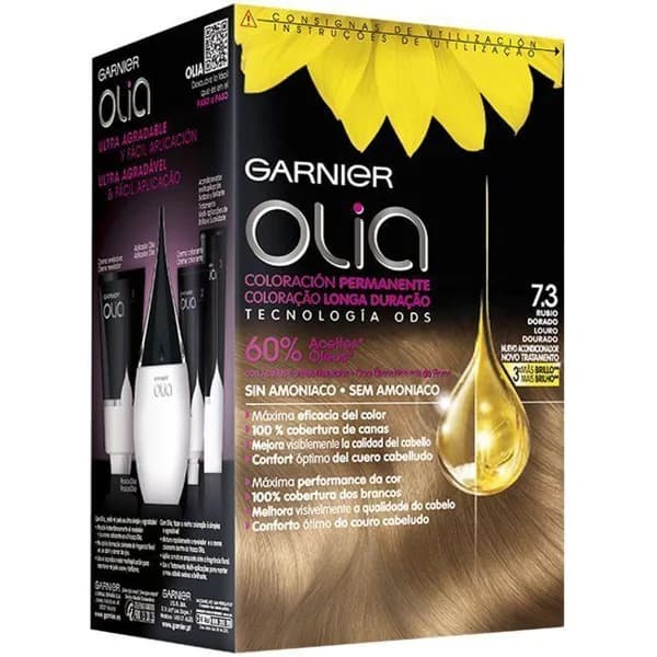 Tinte blonde N.7.3 golden OLIA, caja 1 ud - 1 ud - Imagen del producto en Findit