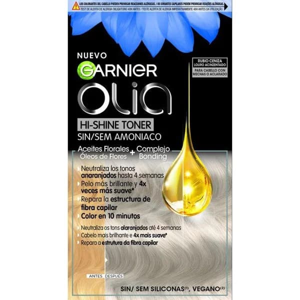 Tinte 9.1 rubio ceniza OLIA, caja 1 ud - 1 ud - Imagen del producto en Findit