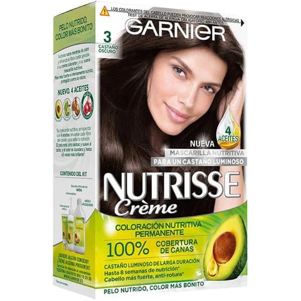 Tinte castaño oscuro 3 NUTRISSE, caja 1 ud - 1 ud - Imagen del producto en Findit