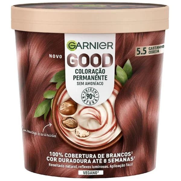 Tinte cocoon 5.5 castaño cereza GARNIER GOOD, pack 1 ud - 1 ud - Imagen del producto en Findit
