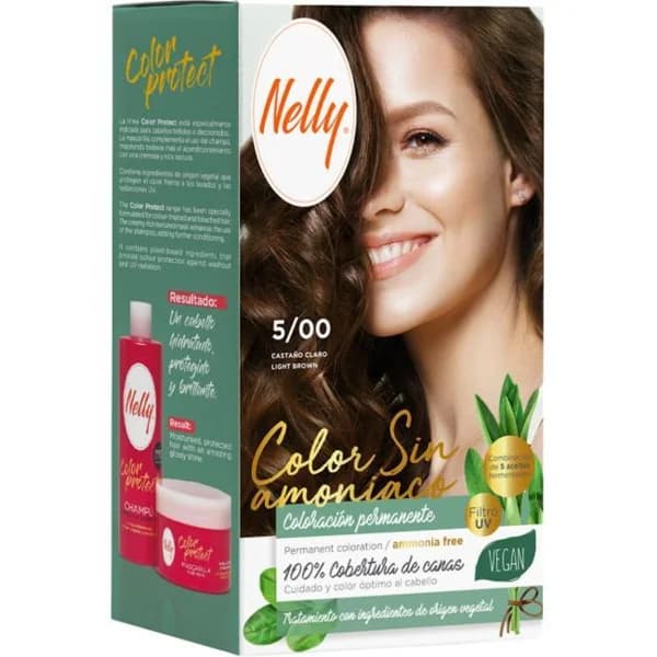 Tinte sin amoniaco 5/00 castaño claro NELLY, caja 1 ud - 1 ud - Imagen del producto en Findit