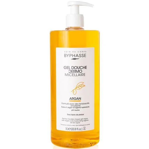 Gel de ducha argán BYPHASSE, dosificador 1 litro - 1 l - Imagen del producto en Findit