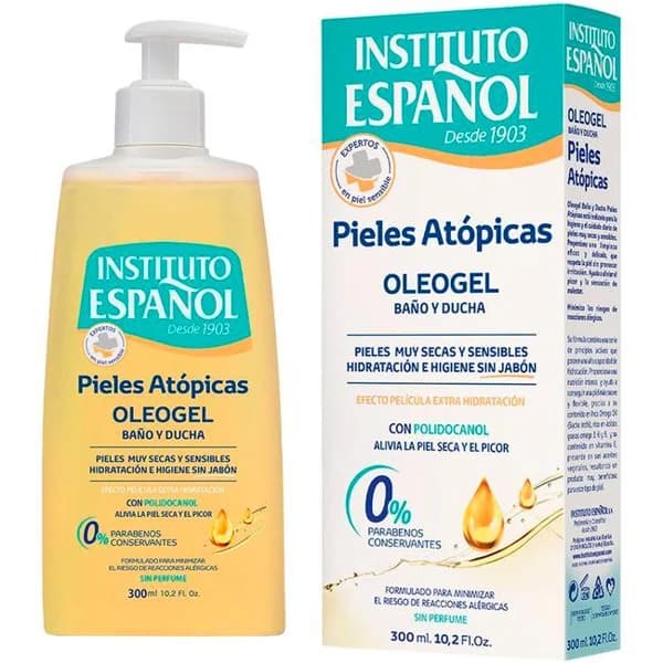 OleoGel de ducha pieles atopicas I. ESPAÑOL, dosificador 300 ml - 0.3 l - Imagen del producto en Findit