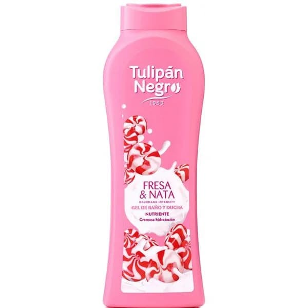 Gel de ducha fresa y nata TULIPAN NEGRO, bote 650 ml - 0.65 l - Imagen del producto en Findit