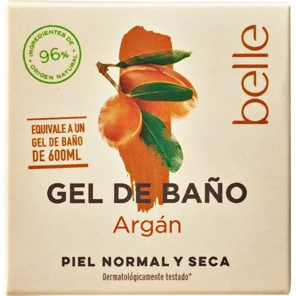 Gel de baño sólido de argán BELLE, pastilla 50 g - 0.05 kg - Imagen del producto en Findit