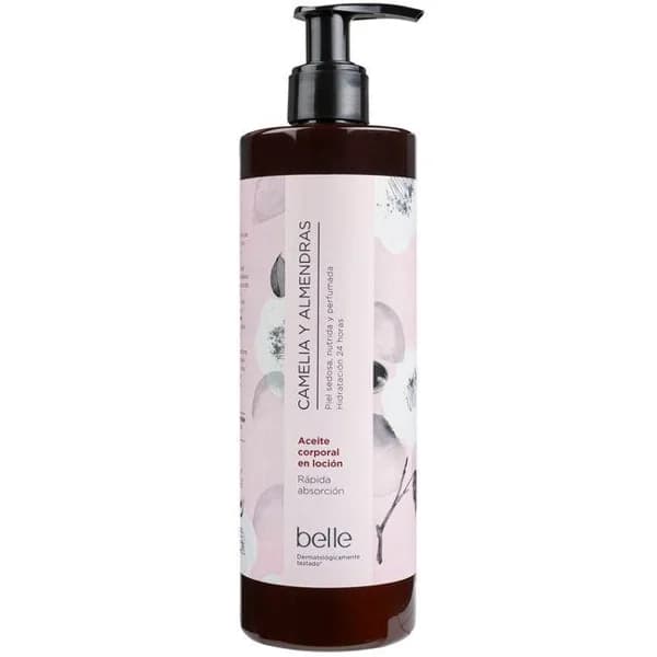 Aceite en loción de camelia y almendra BELLE, dosificador 390 ml - 0.39 l - Imagen del producto en Findit