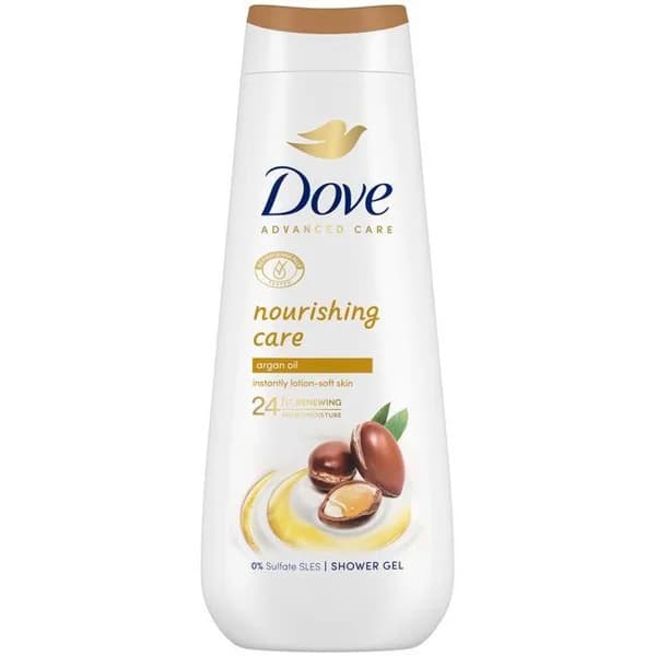 Gel de ducha argán DOVE, bote 600 ml - 0.6 l - Imagen del producto en Findit