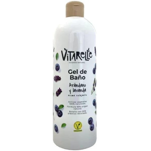Gel baño de arándano y lavanda VITARELLE, bote 750 ml - 0.75 l - Imagen del producto en Findit