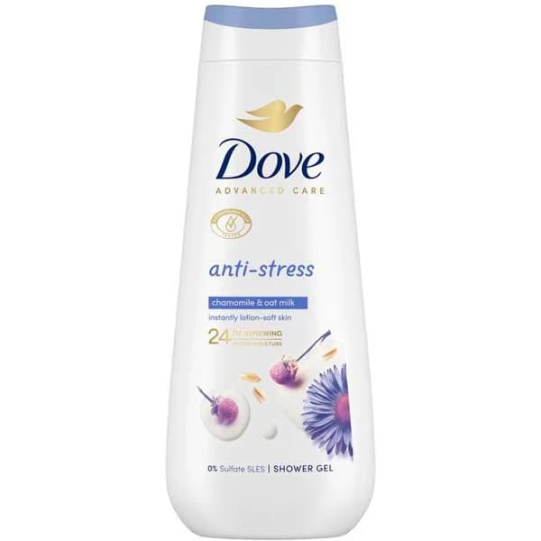 Gel de ducha antiestrés DOVE, bote 600 ml - 0.6 l - Imagen del producto en Findit
