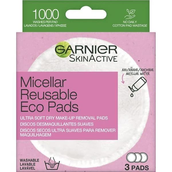 Discos desmaquillantes suaves lavables SKIN ACTIVE, pack 3 uds - 1 ud - Imagen del producto en Findit