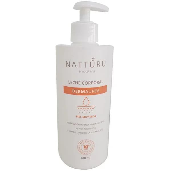 Leche corporal con urea NATTÚRU, dosificador 400 ml - 0.4 l - Imagen del producto en Findit