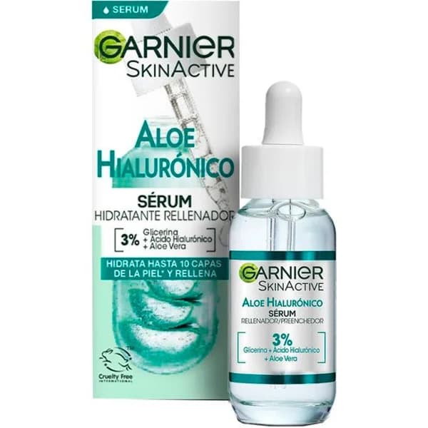 Serum hidratante aloe hialurónico SKIN ACTIVE, gotero 30 ml - 0.03 l - Imagen del producto en Findit
