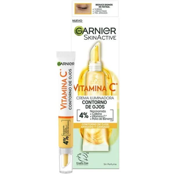 Crema ilumin contorno de ojos vitamina C SKINACTIVE, tubo 15 ml - 0.02 l - Imagen del producto en Findit