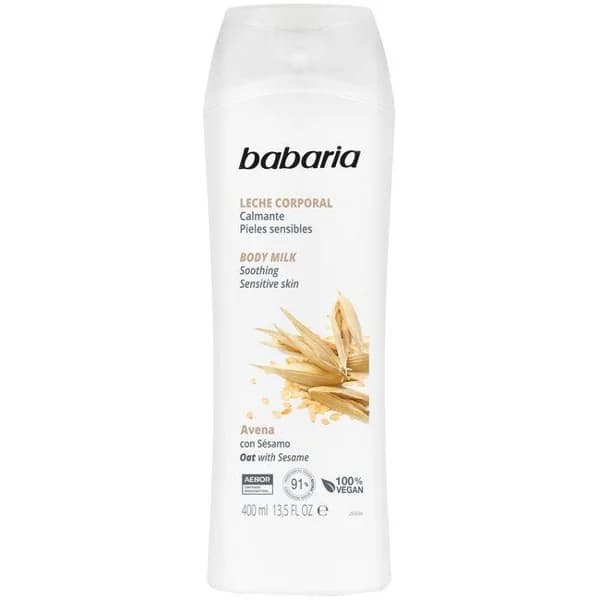 Loción corporal avena BABARIA, bote 400ml - 0.4 l - Imagen del producto en Findit