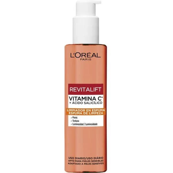 Limpiador Vit C+ L¿OREAL REVITALIFT, dosificador 150 ml - 0.15 l - Imagen del producto en Findit