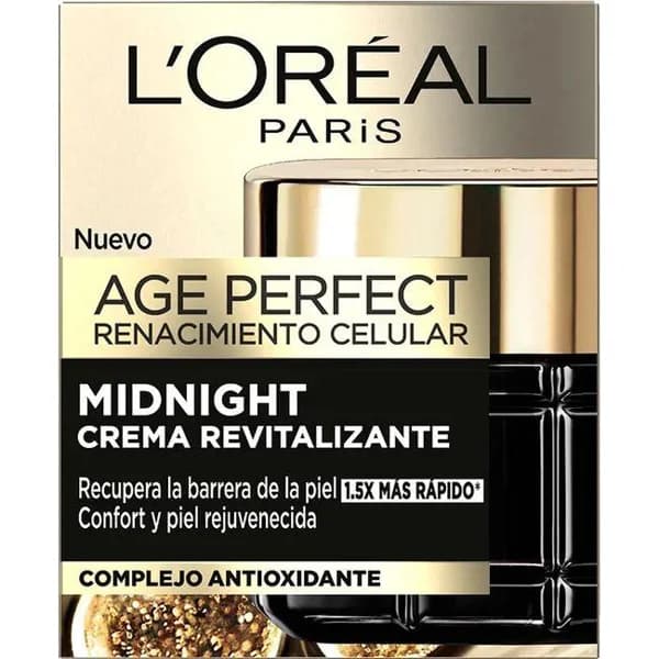Crema revitalizante de noche L¿OREAL AGE PERFECT, tarro 50 ml - 0.05 l - Imagen del producto en Findit