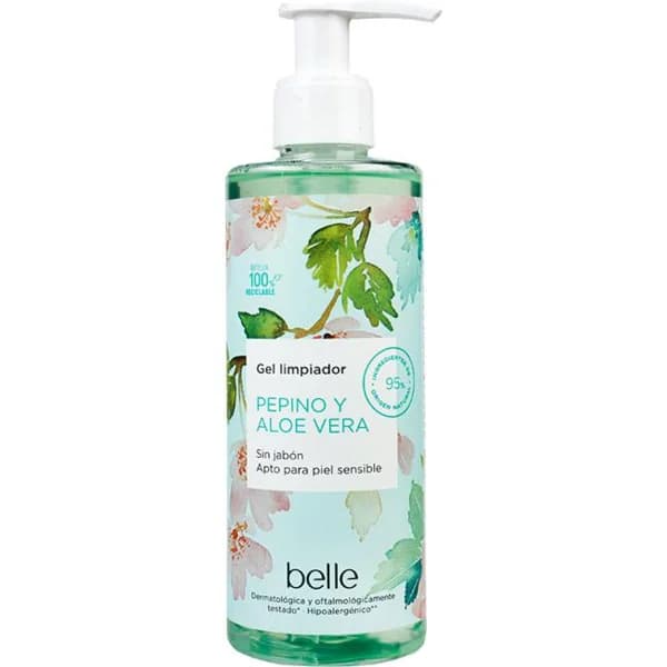 Gel limpiador facial para piel sensible BELLE, bote 250 ml - 1 ud - Imagen del producto en Findit