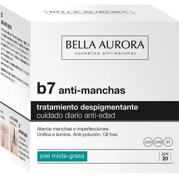 Crema de día piel mixta-grasa B7 BELLA AURORA, tarro 30 ml - 1 ud - Imagen del producto en Findit