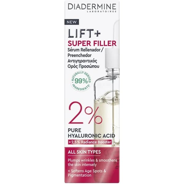 Serum Lift+ Super filler 2% Hyaluronic DIADERMINE, gotero 30 ml - 1 ud - Imagen del producto en Findit